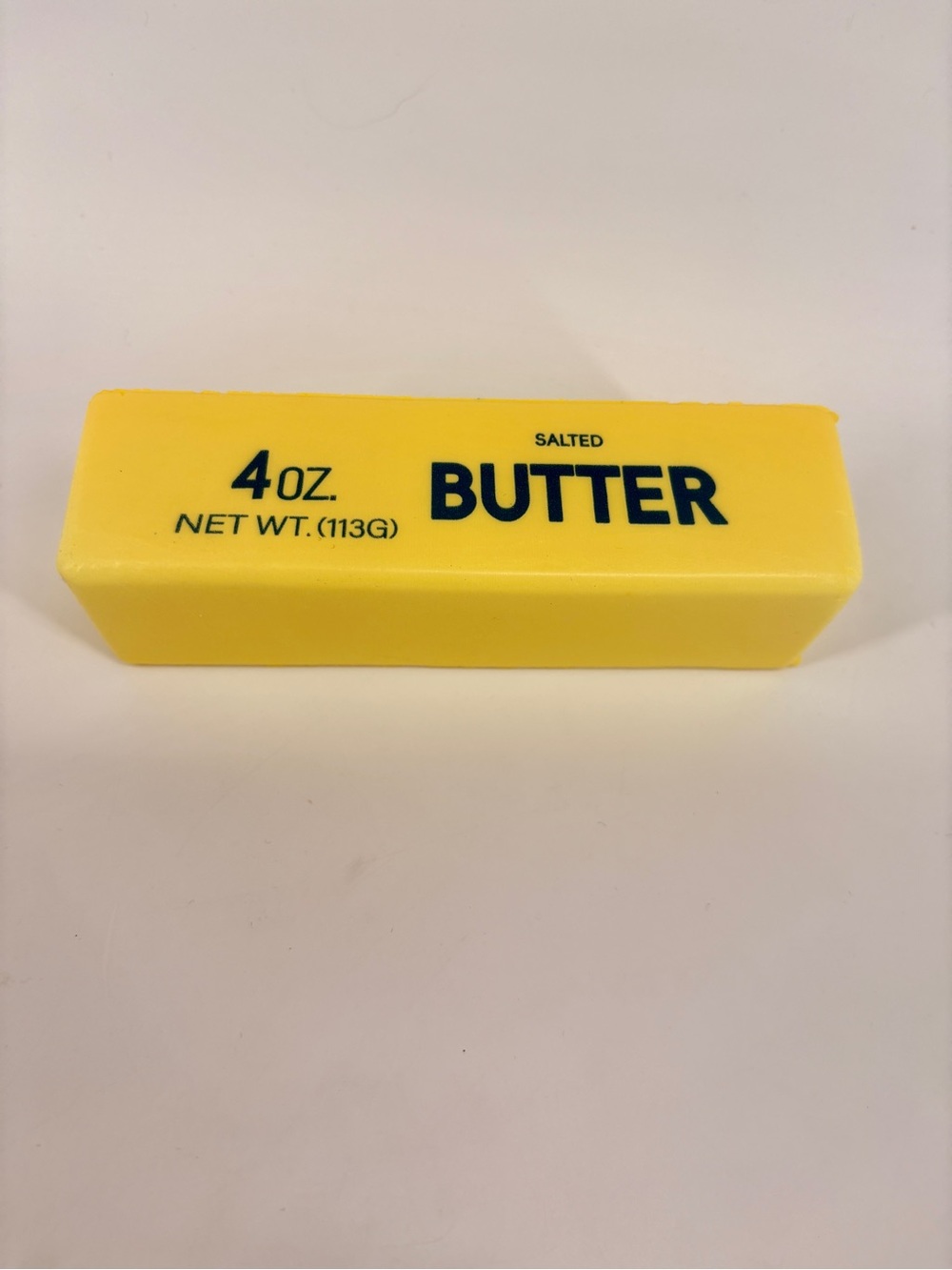 Yellow Butter Stick Squishy Toy